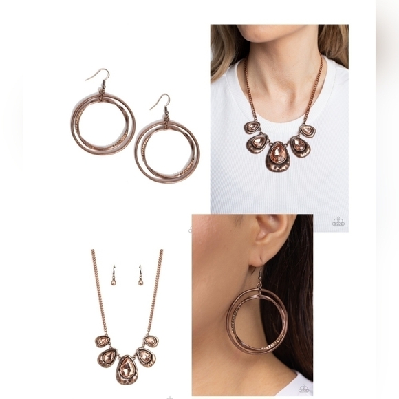 Copper necklace set - Picture 1 of 6